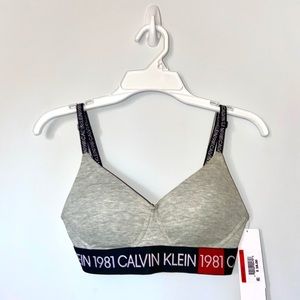 Calvin Klein bra 1981 bold line